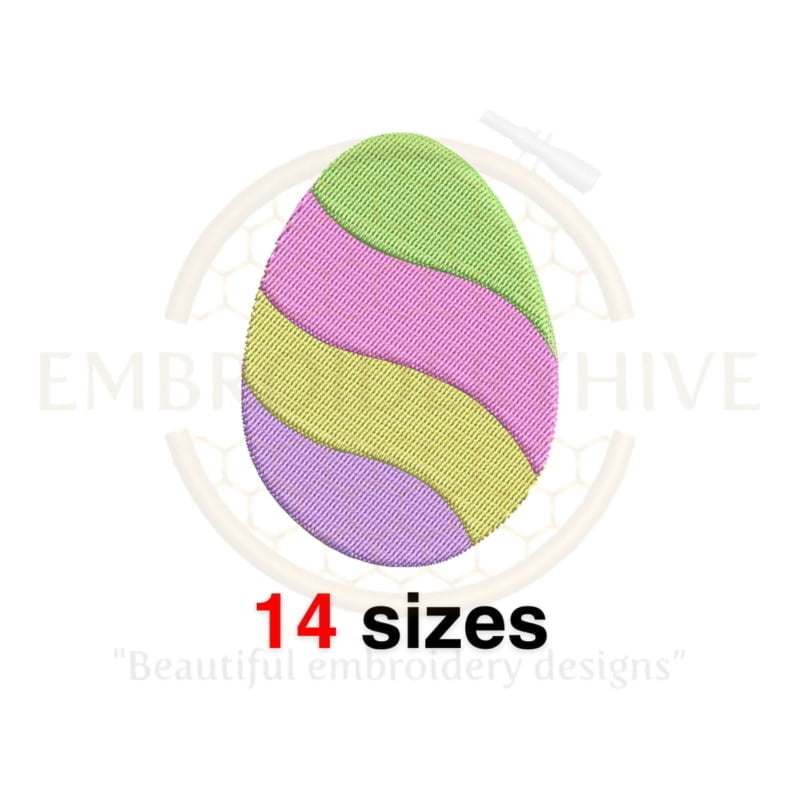 Buy Multicolored Easter egg machine embroidery design