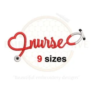 Buy Nurse machine embroidery design