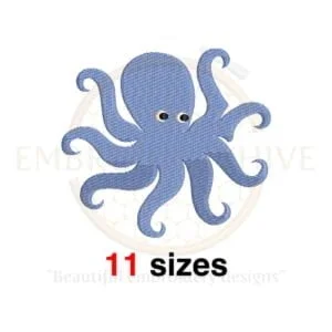 Buy Octopus machine embroidery design