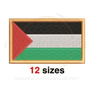 Buy Palestine Flag machine embroidery design