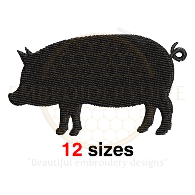 Buy Pig machine embroidery design