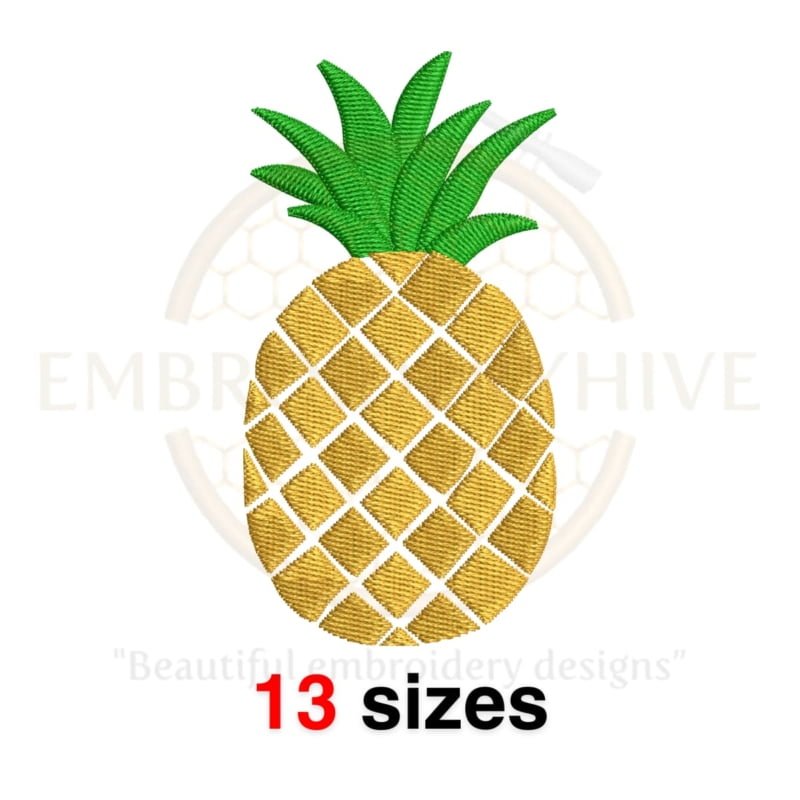 Buy Pineapple machine embroidery design