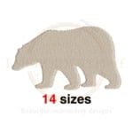 Buy Polar Bear machine embroidery design