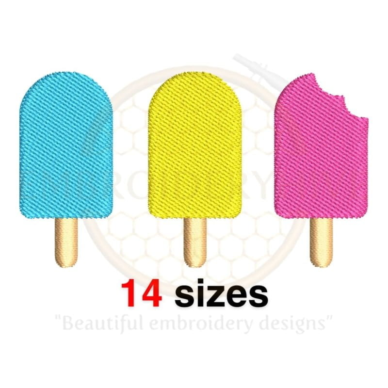 Buy Popsicle Trio Machine Embroidery Design