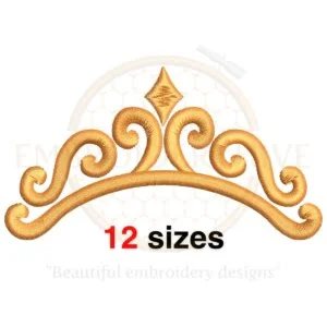 Buy Princess Crown machine embroidery design