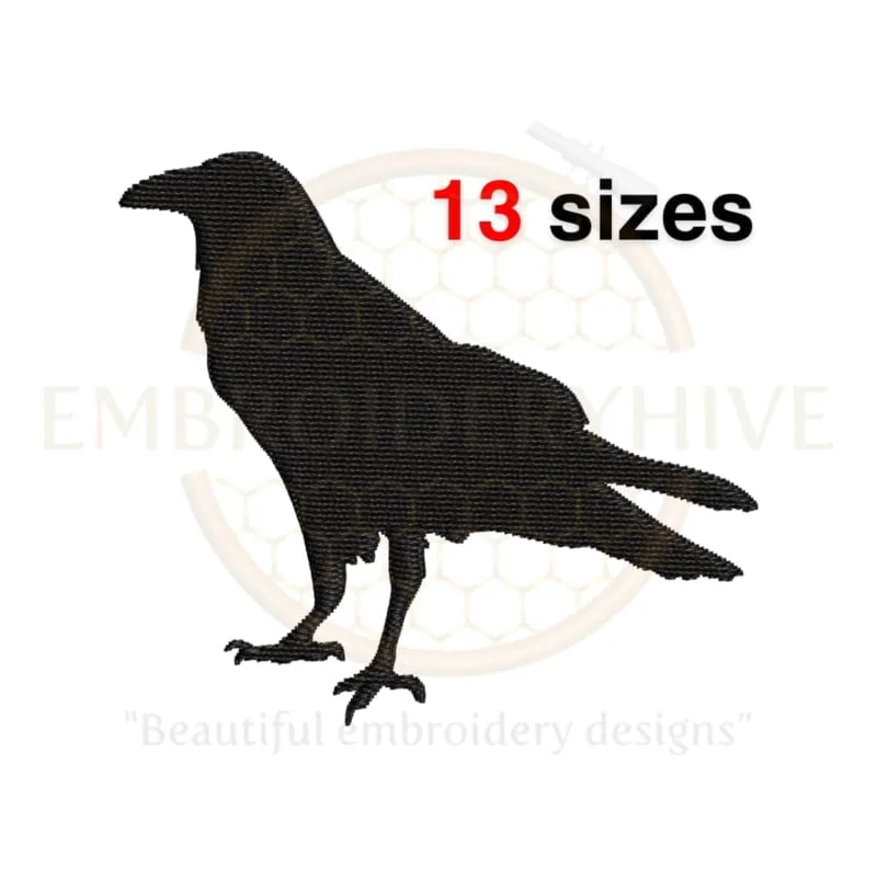 Buy Raven machine embroidery design