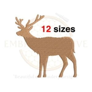 Buy Reindeer machine embroidery design