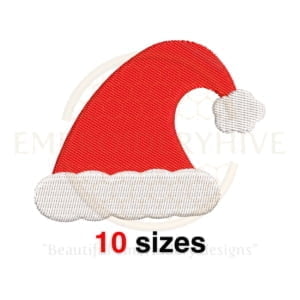 Buy Santa Hat machine embroidery design