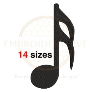 Buy Semiquaver machine embroidery design