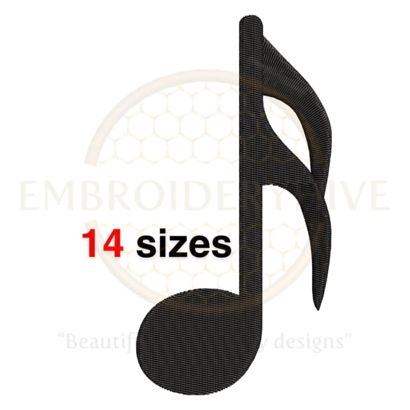 Buy Semiquaver machine embroidery design