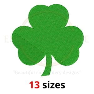 Buy Shamrock machine embroidery design