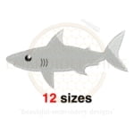 Buy Shark machine embroidery design