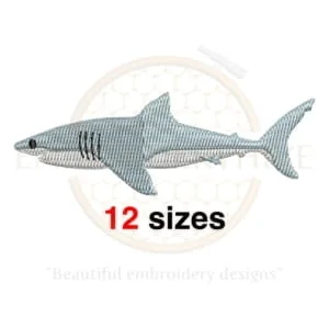 Buy Shark machine embroidery design