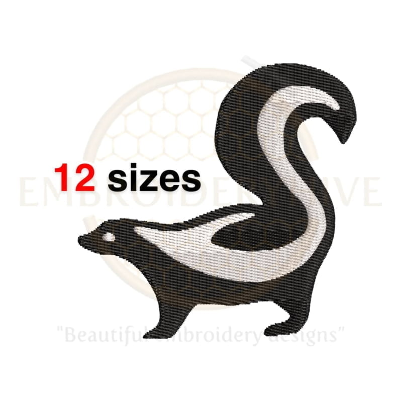 Buy Skunk machine embroidery design