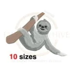 Buy Sloth machine embroidery design