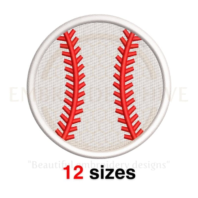 Buy Softball machine embroidery design