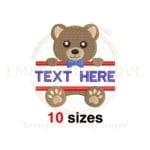 Buy Split teddy bear machine embroidery design