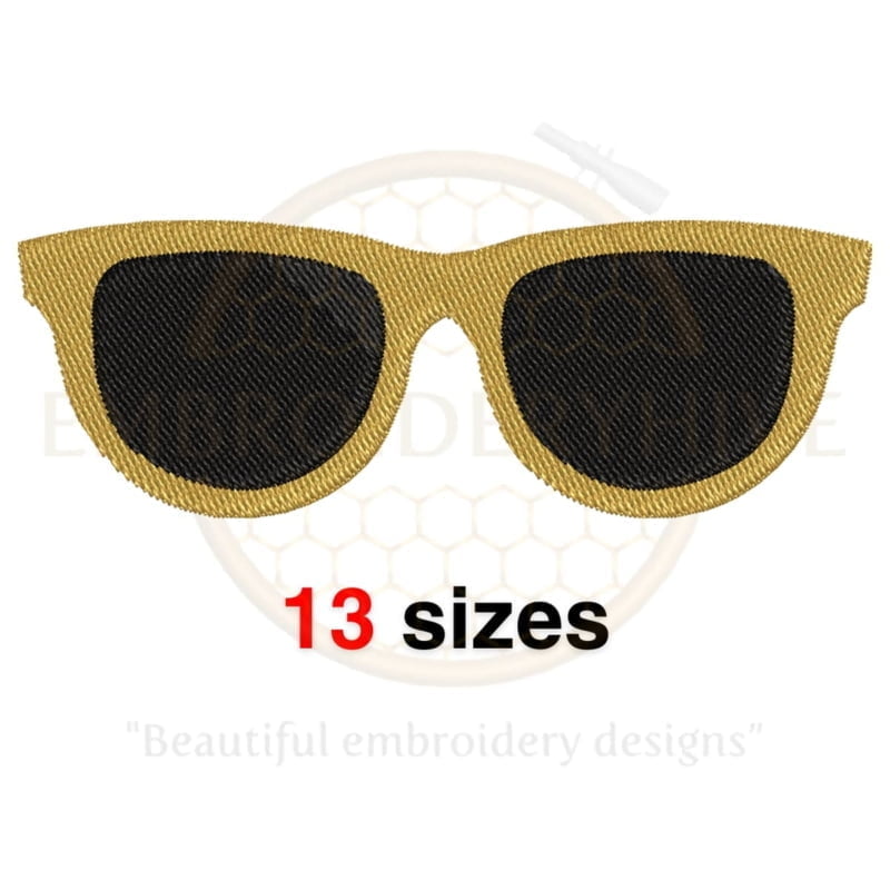 Buy Sunglasses machine embroidery design