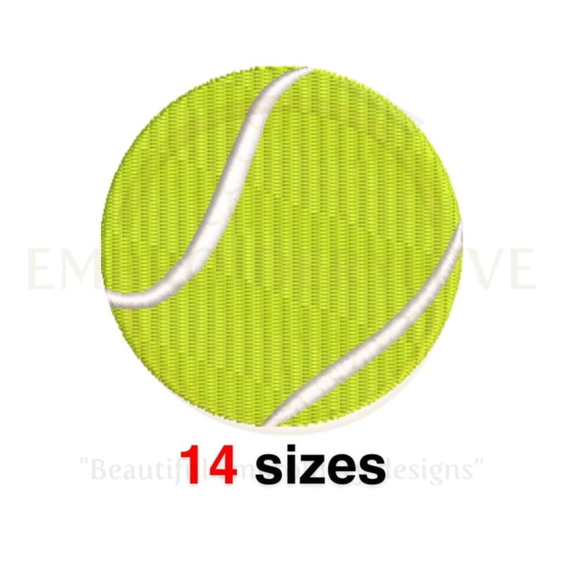 Buy Tennis ball machine embroidery design