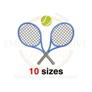 Buy Tennis machine embroidery design