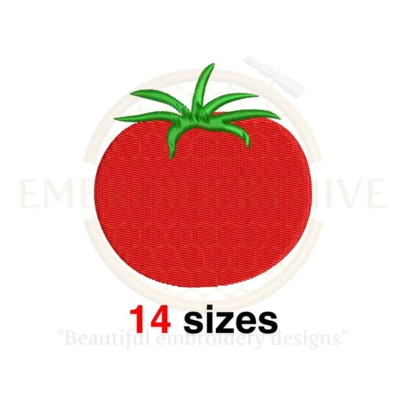 Buy Tomato machine embroidery design