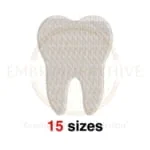 Buy Tooth machine embroidery design