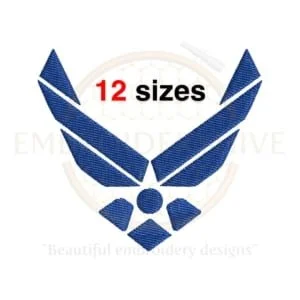 Buy USAF logo machine embroidery design