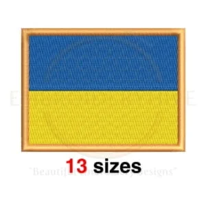 Buy Ukraine flag machine embroidery design