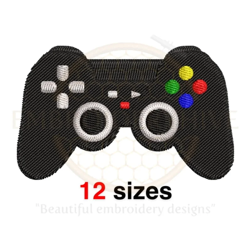 Buy Video game controller machine embroidery design