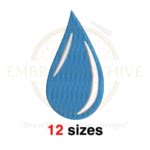 Buy Water droplet machine embroidery design