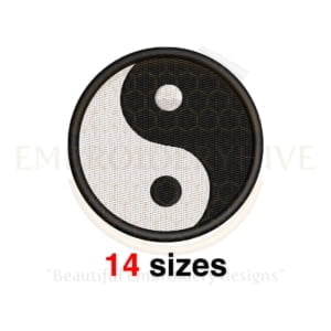 Buy Yin Yang Symbol Machine Embroidery Design