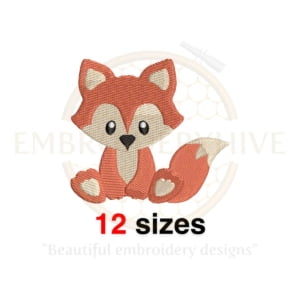 Buy Baby fox machine embroidery design