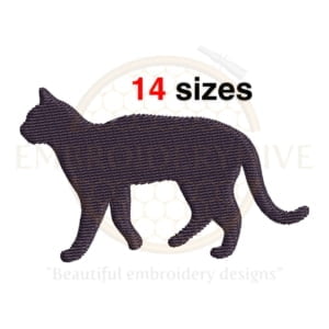 Buy Cat machine embroidery design