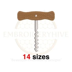 Buy Corkscrew machine embroidery design