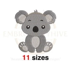 Buy Koala machine embroidery design