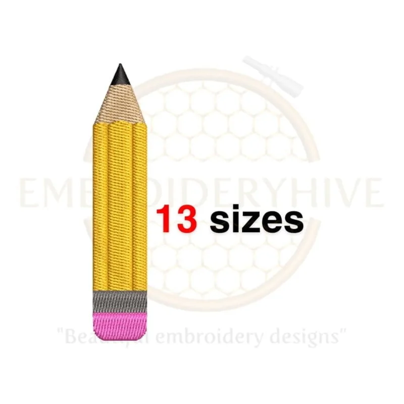 Buy Pencil machine embroidery design