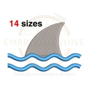 Buy Shark Fin machine embroidery design