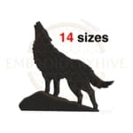 Buy Wolf machine embroidery design