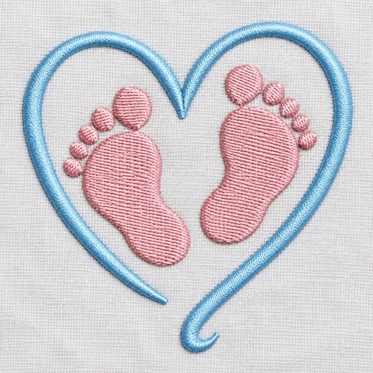 Baby Feet Embroidery Design - Image 3