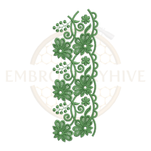 Buy floral border machine embroidery design