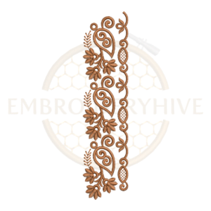 Buy floral border machine embroidery design