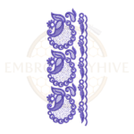 Buy floral border machine embroidery design