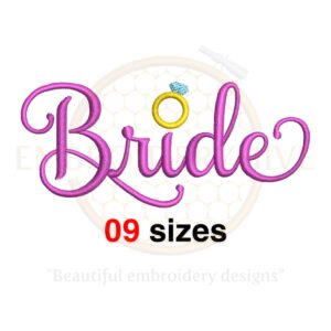 Buy bride embroidery design for wedding projects