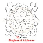 Buy shamrock quilt block machine embroidery design