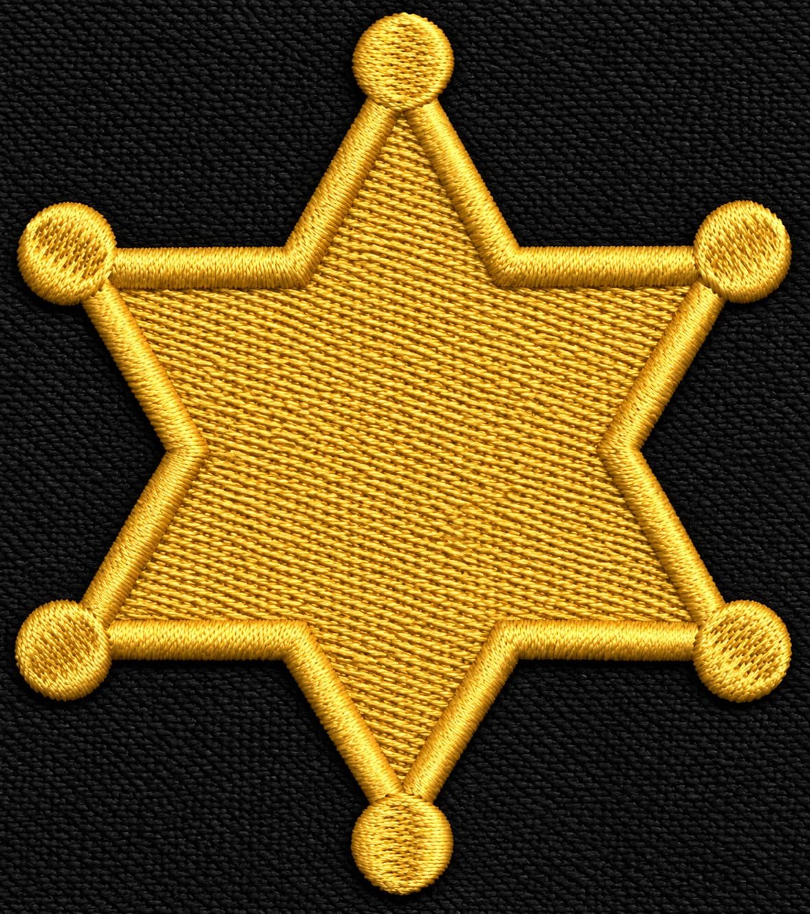 Sheriff Badge Embroidery Design - Image 3