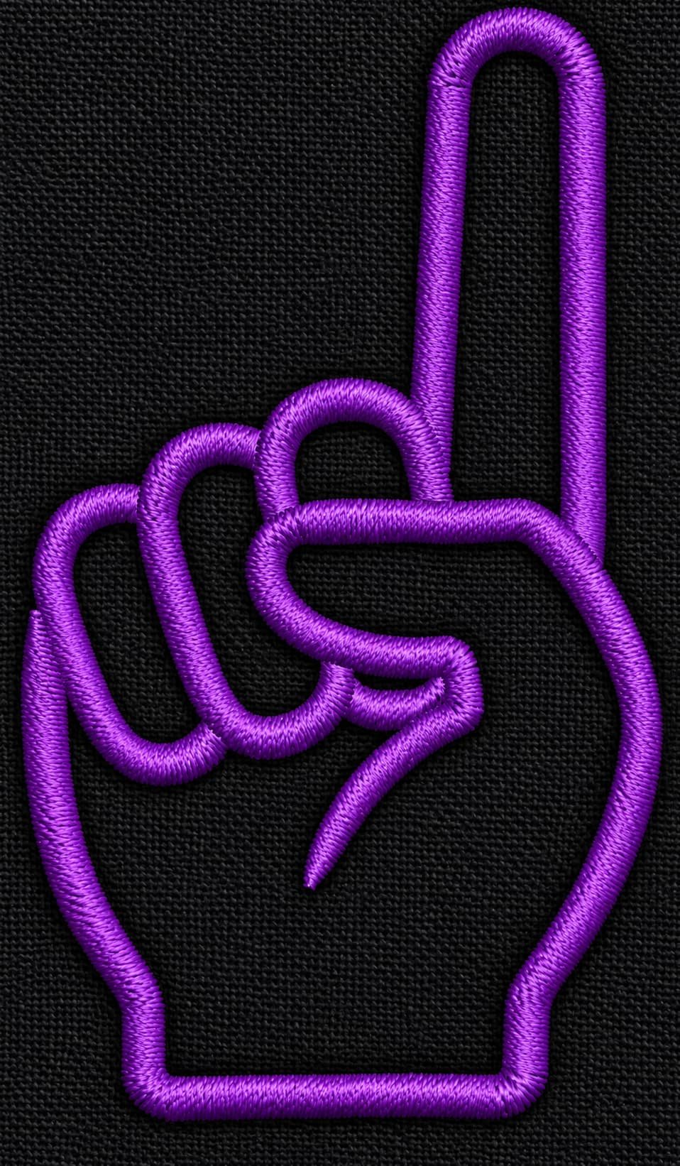 Finger Pointing Hand Embroidery design - Image 3
