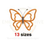 Butterfly Embroidery Design - Mini Butterfly - Filled Stitch - Machine Embroidery