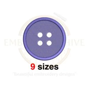 Button Embroidery Design - Sewing Silhouette - Mini Button Design