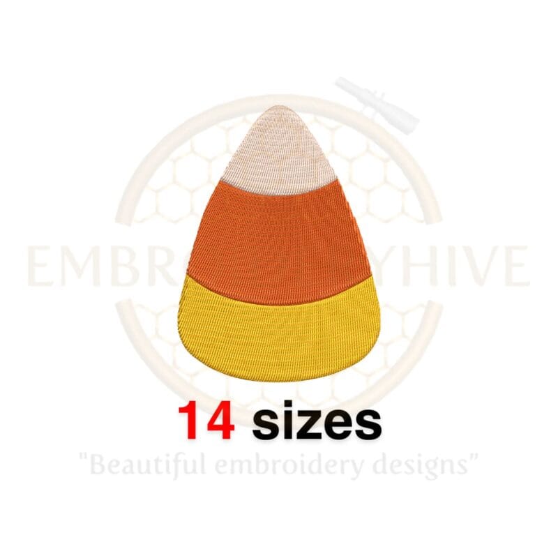 Festive Candy Corn Embroidery Design - Halloween Machine Embroidery - Candy Corn Mini Fill Stitch