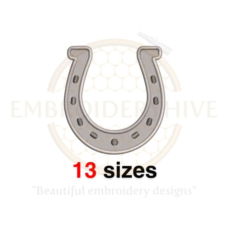 Horseshoe Embroidery Design - Mini Horseshoe for St. Patrick's Day